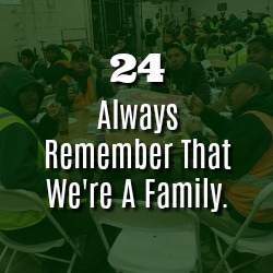 ALWAYS REMEMBER THAT WE’RE A FAMILY.