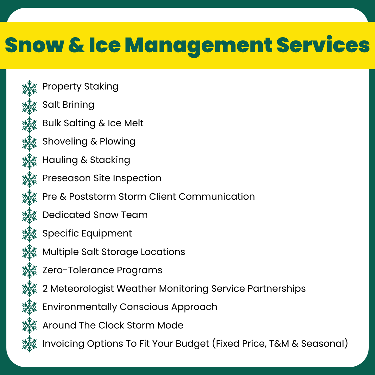 Snow & Ice Management Services