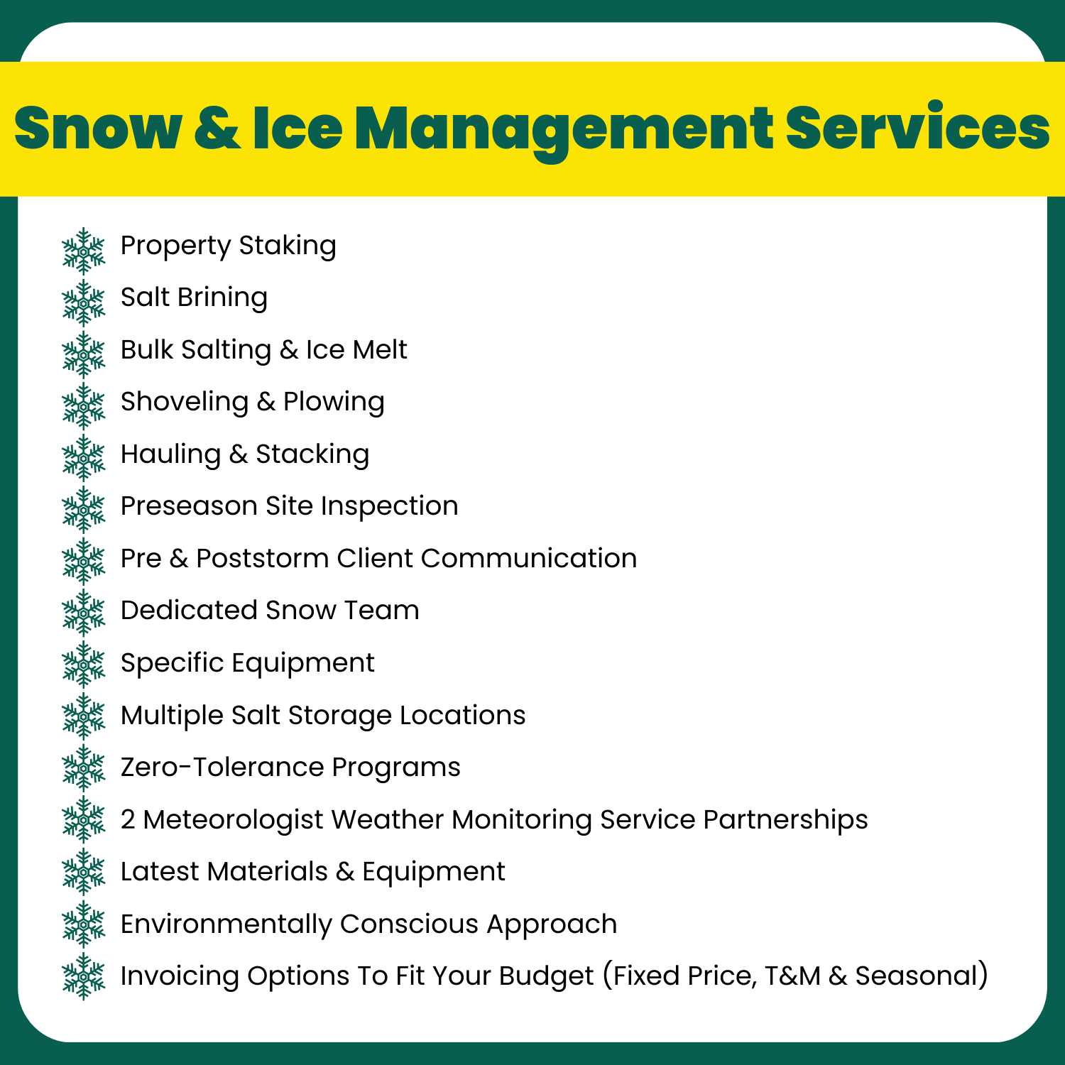 Snow & Ice Management Services